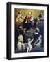 The Madonna of the Rosary with SS Dominic, Catherine, Mary Magdalene, and Joseph, 1732-Luigi Crespi-Framed Giclee Print