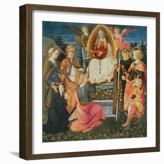 The Madonna of the Sacred Girdle, 1456-Fra Filippo Lippi-Framed Giclee Print