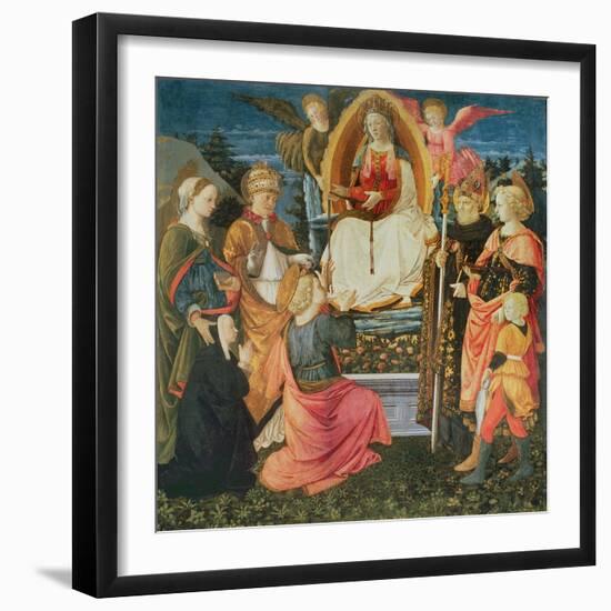 The Madonna of the Sacred Girdle, 1456-Fra Filippo Lippi-Framed Giclee Print