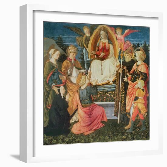 The Madonna of the Sacred Girdle, 1456-Fra Filippo Lippi-Framed Giclee Print