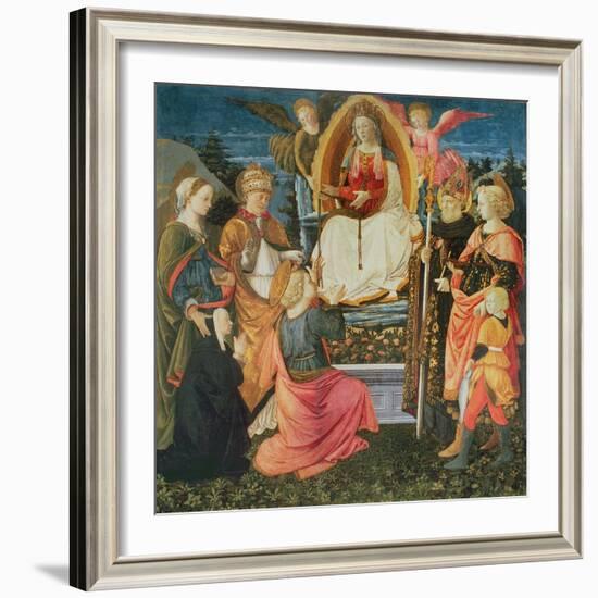 The Madonna of the Sacred Girdle, 1456-Fra Filippo Lippi-Framed Giclee Print