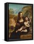 The Madonna of the Yarnwinder-Leonardo da Vinci-Framed Stretched Canvas