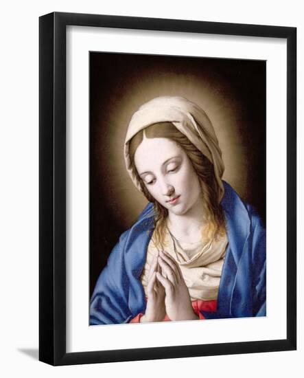 The Madonna Praying-Giovanni Battista Salvi da Sassoferrato-Framed Giclee Print