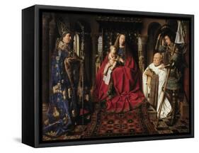 The Madonna with Canon Van Der Paele, 1436-Jan van Eyck-Framed Stretched Canvas