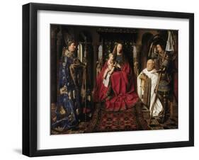 The Madonna with Canon Van Der Paele, 1436-Jan van Eyck-Framed Giclee Print