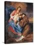 The Madonna with Child and St Anthony of Padua-Sir Anthony Van Dyck-Stretched Canvas