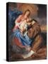 The Madonna with Child and St Anthony of Padua-Sir Anthony Van Dyck-Stretched Canvas