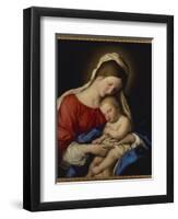 The Madonna with Sleeping Christ Child-Il Sassoferrato-Framed Giclee Print