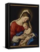 The Madonna with Sleeping Christ Child-Il Sassoferrato-Framed Stretched Canvas