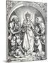 The Madonna with the Carthusian Friars, St John the Baptist and St Bruno, 1515-Albrecht Dürer-Mounted Giclee Print