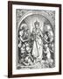 The Madonna with the Carthusian Friars, St John the Baptist and St Bruno, 1515-Albrecht Dürer-Framed Giclee Print