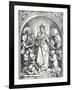 The Madonna with the Carthusian Friars, St John the Baptist and St Bruno, 1515-Albrecht Dürer-Framed Giclee Print