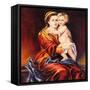 The Madonna With The Child, Drawn By Oil On A Canvas-balaikin2009-Framed Stretched Canvas