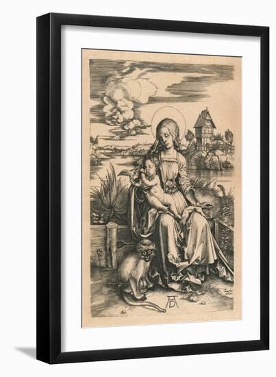 'The Madonna with the Monkey', c1498, (1906)-Albrecht Durer-Framed Giclee Print