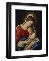 The Madonna with the Sleeping Christ Child-Giovanni Battista Salvi da Sassoferrato-Framed Giclee Print