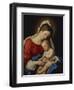 The Madonna with the Sleeping Christ Child-Giovanni Battista Salvi da Sassoferrato-Framed Giclee Print