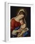 The Madonna with the Sleeping Christ Child-Giovanni Battista Salvi da Sassoferrato-Framed Giclee Print