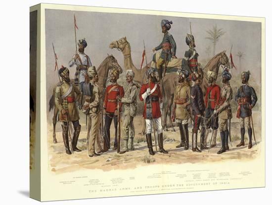 The Madras Army, and Troops under the Government of India-Alfred Crowdy Lovett-Stretched Canvas