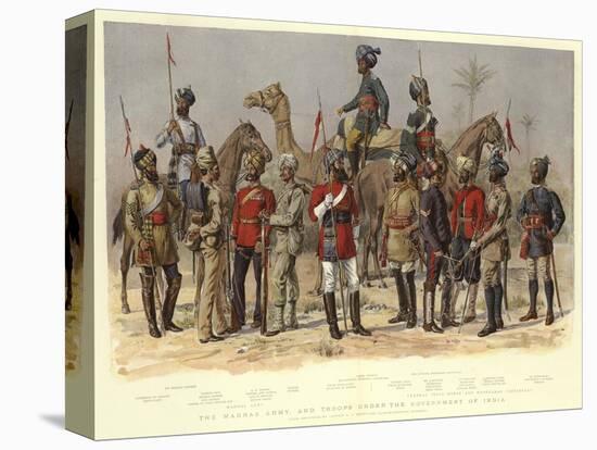 The Madras Army, and Troops under the Government of India-Alfred Crowdy Lovett-Stretched Canvas
