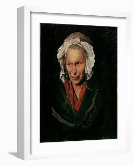 The Madwoman or the Obsession of Envy, 1819-22-Théodore Géricault-Framed Giclee Print