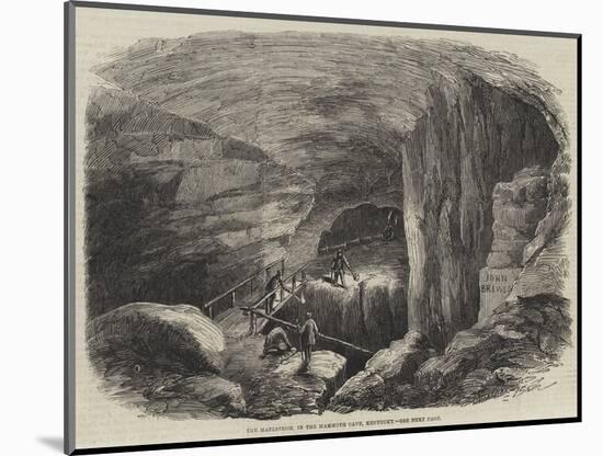 The Maelstrom, in the Mammoth Cave, Kentucky-null-Mounted Giclee Print
