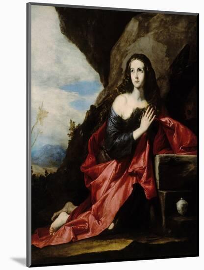 The Magdalen at Prayer-Jusepe de Ribera-Mounted Giclee Print