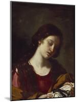 The Magdalen Contemplating the Nails of the Passion-Guercino (Giovanni Francesco Barbieri)-Mounted Giclee Print