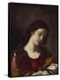 The Magdalen Contemplating the Nails of the Passion-Guercino (Giovanni Francesco Barbieri)-Framed Stretched Canvas