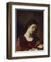 The Magdalen Contemplating the Nails of the Passion-Guercino (Giovanni Francesco Barbieri)-Framed Giclee Print