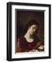 The Magdalen Contemplating the Nails of the Passion-Guercino (Giovanni Francesco Barbieri)-Framed Giclee Print