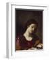 The Magdalen Contemplating the Nails of the Passion-Guercino (Giovanni Francesco Barbieri)-Framed Giclee Print