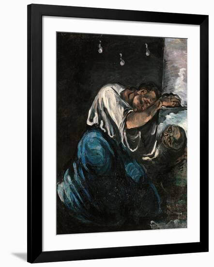 The Magdalene (The Sorrow)-Paul Cézanne-Framed Giclee Print