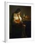 The Magdalene with a Night Light-Georges de La Tour-Framed Giclee Print