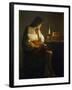 The Magdalene with a Night Light-Georges de La Tour-Framed Giclee Print