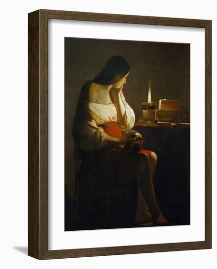 The Magdalene with a Night Light-Georges de La Tour-Framed Giclee Print