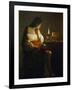 The Magdalene with a Night Light-Georges de La Tour-Framed Giclee Print