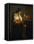 The Magdalene with a Night Light-Georges de La Tour-Framed Stretched Canvas