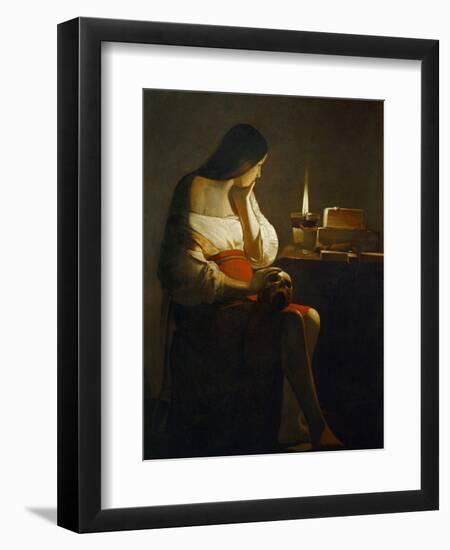 The Magdalene with a Night Light-Georges de La Tour-Framed Premium Giclee Print