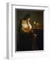 The Magdalene with a Night Light-Georges de La Tour-Framed Premium Giclee Print