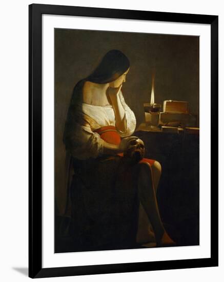 The Magdalene with a Night Light-Georges de La Tour-Framed Giclee Print