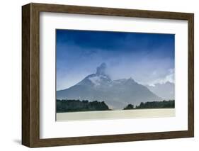 The Magellan Straits and Darwin Mountain range, Alberto de Agostini National Park, Tierra del Fuego-Alex Robinson-Framed Photographic Print