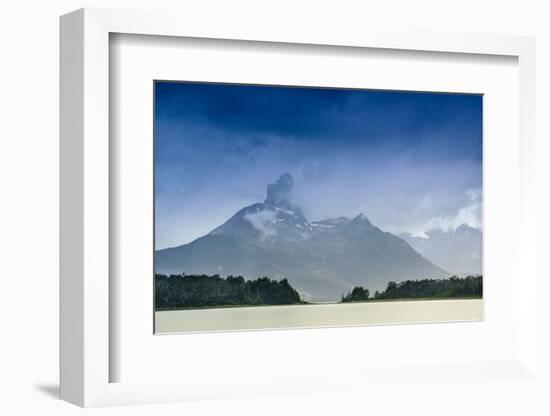 The Magellan Straits and Darwin Mountain range, Alberto de Agostini National Park, Tierra del Fuego-Alex Robinson-Framed Photographic Print