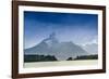 The Magellan Straits and Darwin Mountain range, Alberto de Agostini National Park, Tierra del Fuego-Alex Robinson-Framed Photographic Print