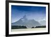 The Magellan Straits and Darwin Mountain range, Alberto de Agostini National Park, Tierra del Fuego-Alex Robinson-Framed Photographic Print