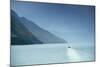 The Magellan Straits and Darwin Mountain range, Alberto de Agostini National Park, Tierra del Fuego-Alex Robinson-Mounted Photographic Print