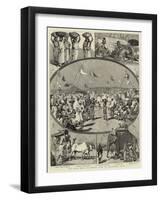 The Magh Mela, or Annual Fair, at Allahabad, India-null-Framed Giclee Print
