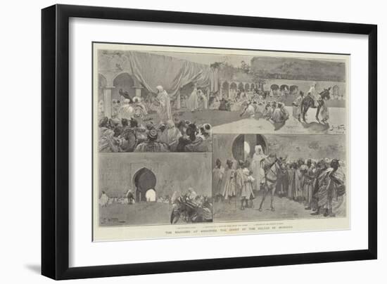 The Maghzen at Mequinez, the Court of the Sultan of Morocco-Gabriel Nicolet-Framed Giclee Print