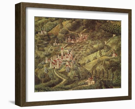 The Magi King's Journey to Bethlehem, 1459-Benozzo Gozzoli-Framed Giclee Print