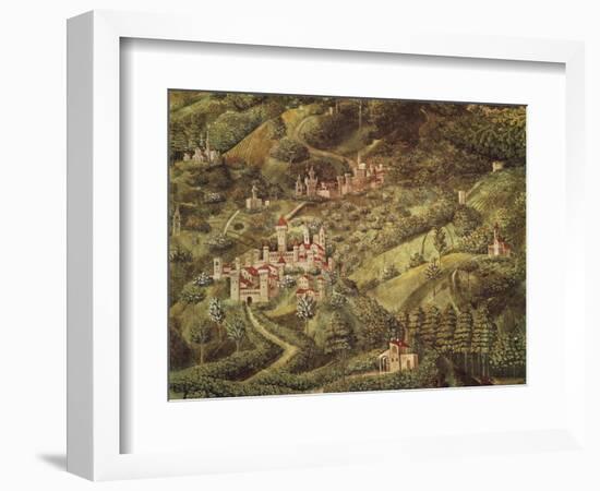 The Magi King's Journey to Bethlehem, 1459-Benozzo Gozzoli-Framed Giclee Print