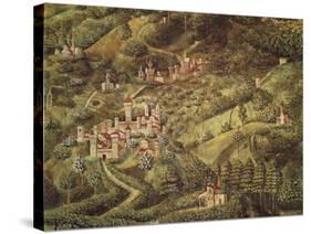 The Magi King's Journey to Bethlehem, 1459-Benozzo Gozzoli-Stretched Canvas